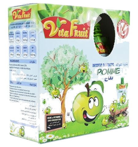 Dessert Pomme Vitafruit 80 g X4