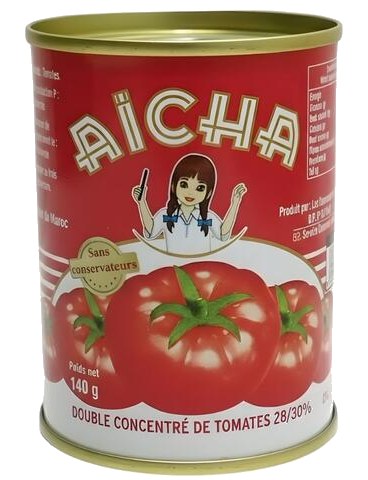 Conserve de Concentré de Tomates Aicha 140g