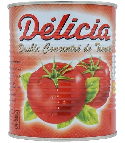 Conserve de Double Concentré de Tomates Delicia 750 g