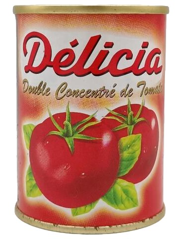 Conserve de Double Concentré de Tomates Delicia 140g