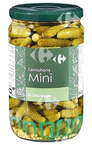 Bocal Mini Cornichons Carrefour 72 cl