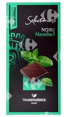 Tablette de Chocolat Noir Saveur Menthe Carrefour Sélection 100g