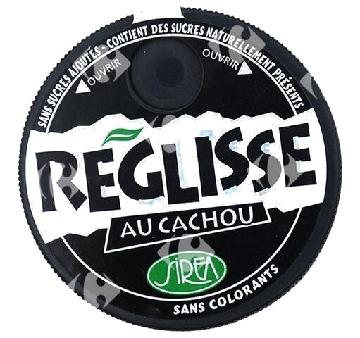 Réglisse Cachou Sans sucre Sirea 13 g
