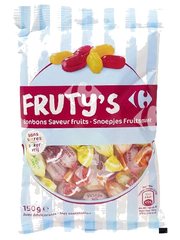 Bonbons Saveur Fruits Sans Sucres Fruty'S Carrefour 150 g