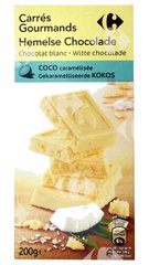 Tablette de Chocolat Blanc Caramélisée Carrefour 200g