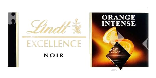 Tablette de Chocolat Noir Orange Mini Intense Lindt 35 g
