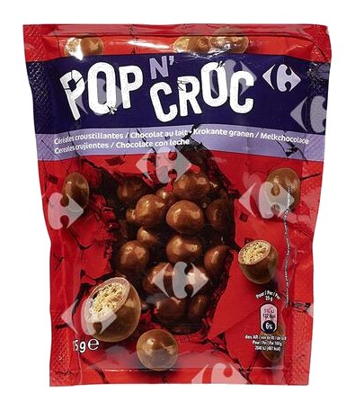Bonbons Croustillants Pop N'Croc Carrefour 175 g