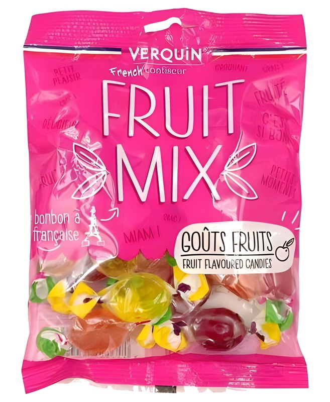 Bonbons Acidulés Fruits Mix Verquin 125 g