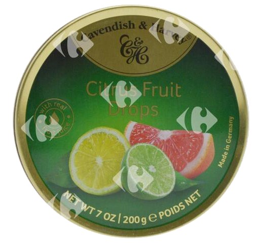 Bonbons Citrus Fruits Drops Cavendish & Harvey 200 g