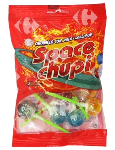 Sucettes Sans Gluten Mojis Space Chupi 8 Unités
