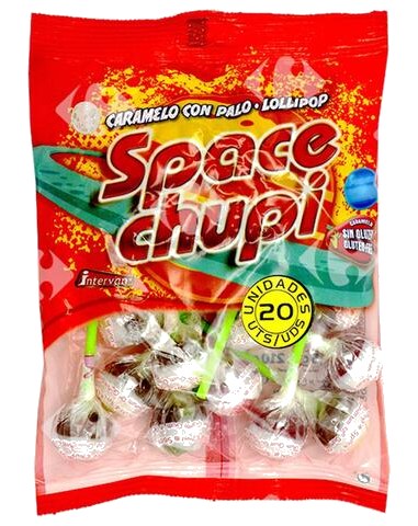 Sucettes Duo Sans Gluten Space Chupi 20 unités