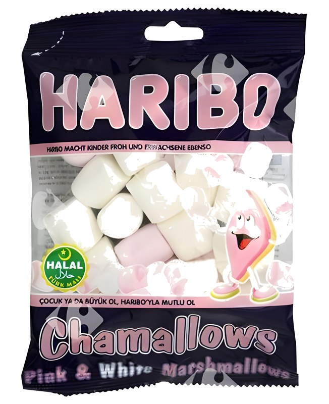 Bonbons Chamallows Pink and White Haribo 70 g