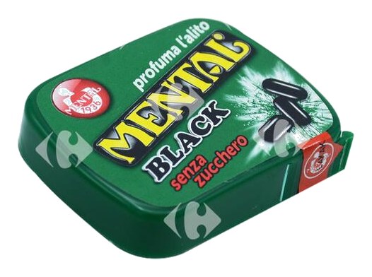 Bonbons à la Réglisse Noir Sans Sucre Mental 17 g