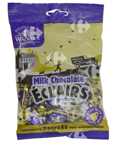 Bonbons Chocolat au Lait Éclairs Walker'S 150 g