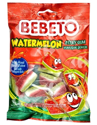 Gommes Watermelon Bebeto 80 g