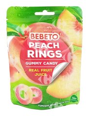 Gommes Peach Rings Fruit Juice Bebeto 60 g