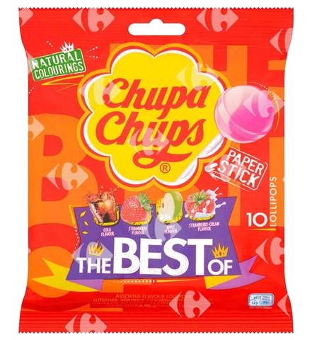 Sucettes The Best of Lollipops Chupa Chups 10 pièces