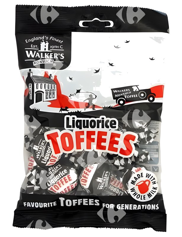 Bonbons Toffees Liquorice Walker'S 150 g