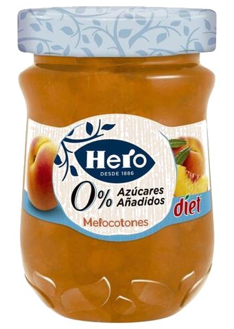 Confiture de Pêches Diet Hero 280 g