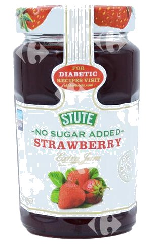 Confiture Fraise Sans Sucre Ajouté Stute 430 g