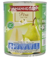 Conserve Demi-Poires Sirop Amanhecer 850 g