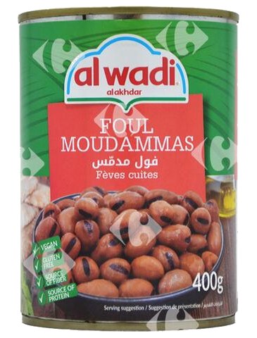 Foul Moudammas Cumin sans Gluten Al Wadi 400 g