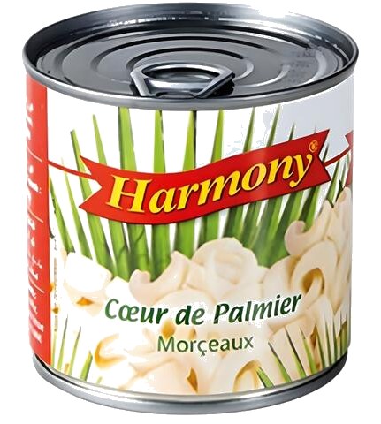 Conserve de Cœurs de Palmiers Coupés Harmony 250 g