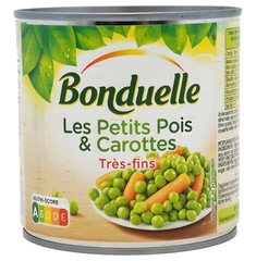 Conserve de Petits Pois et Carottes Très Fins Bonduelle 400 g