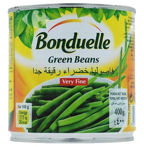 Conserve de Haricots Verts Très Fins Bonduelle 400 g