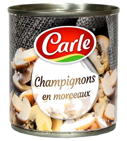 Conserve de Champignons en Morceaux Carle 200 g