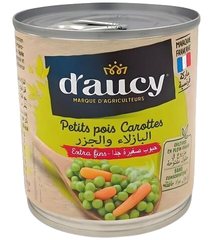 Conserve de Petits Pois et Carottes Extra Fins D'Aucy