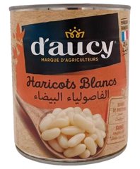 Conserve de Haricots Blancs Nature d'Aucy 800 g