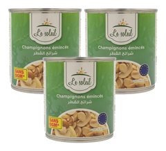 Pack de 3 Boîtes de Champignons en Morceaux Le Soleil 184 g