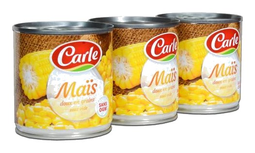 Maïs Doux en grains Carle 3x170 g