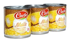Maïs Doux en grains Carle 3x170 g