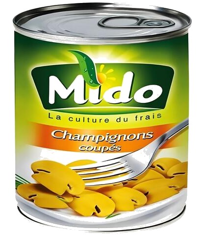 Conserve de Champignons Coupés Mido 400 g