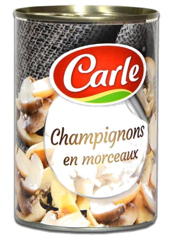Conserve de Champignons en Morceaux Carle 400 g