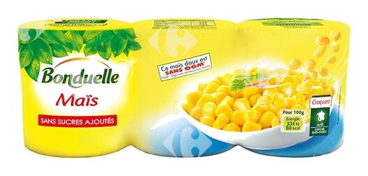 Pack de Conserves de Maïs en Grain Bonduelle 3x150 g