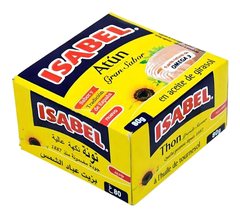 Pack de Trois Conserves de Thon à l'Huile de Tournesol Isabel 80 g