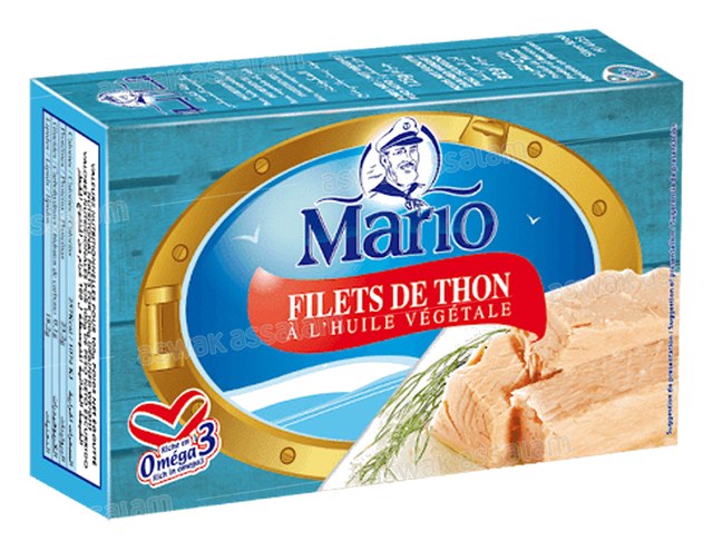 Conserve de Filets de Thon à l'Huile Végétale Mario 125 g