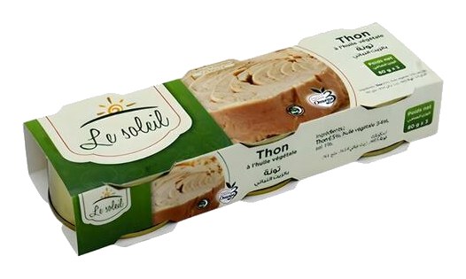 Pack de Thon à l'Huile Végétale Le Soleil 3x80 g
