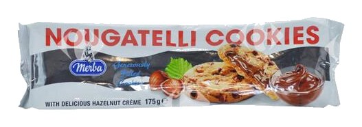 Cookies Cœur Fondant Noisettes Merba 175 g