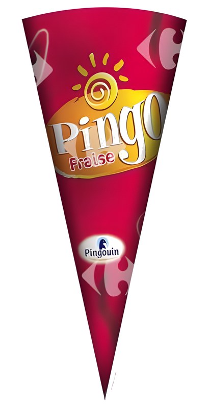 Cornet Glace Fraise Pingo Pingouin 100 ml