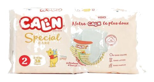 Couches Mini Taille 2 Jumbo Pack Special Care Calin 38 unités