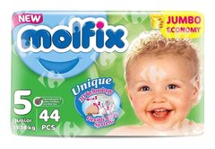 Couches Taille 5 Junior Jumbo Pack Molfix 44 unités