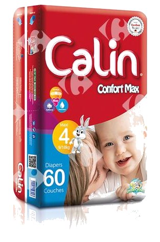 Couches Taille 4 Maxi Calin Jumbo Pack 60 unités