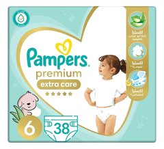 Couches Bébé Premium Care Taille 6 (13 kg+) Pampers 38 unités