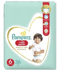 Couches Culottes Junior Premium Care Taille 6 Pampers 36 unités