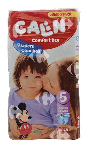 Couches Taille 5 Junior Jumbo Pack Calin 48 unités