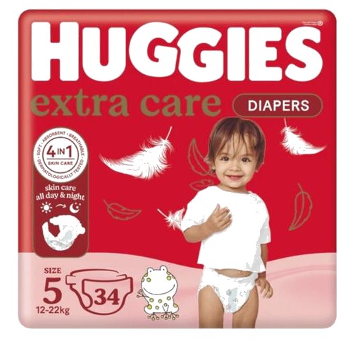 Couche Value Pack Extra Care Huggies Taille 6 – 34 Couches